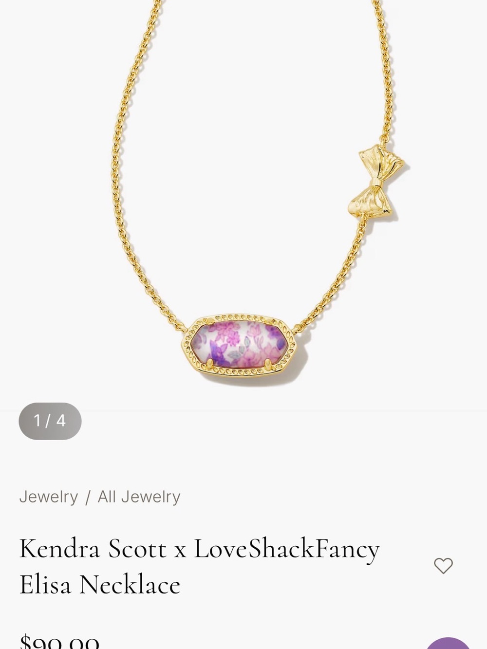 Kendra Scott x Love Shack Fancy Elissa Necklace - Picture 3 of 3